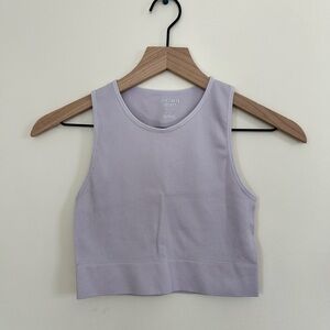 Light purple workout top